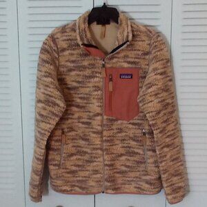 PATAGONIA MED CLASSIC RETRO-X JACKET SPACE DYE OATMEAL STYLE #23074 MESH BACKER